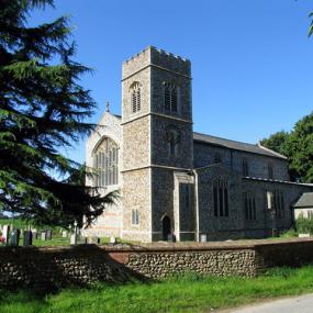 Colour photograph of St Peter and St Paul Church in Edgefield, Norfolk. Anne Francis's husband was rector there; she moved into the parsonage on her marriage, and the church was the centre of her adult life.