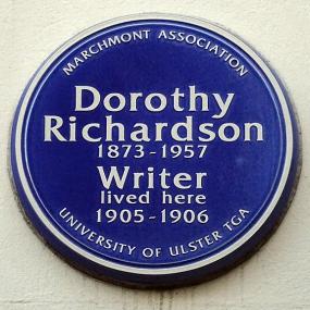 In 2015 the Marchmont Association unveiled a blue plaque commemorating Dorothy Richardson at 6 Woburn Walk in London, funded by the University of Ulster Transgender Archive.